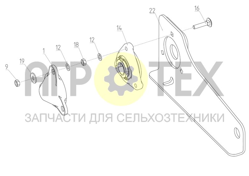 Рычаг (142.03.30.400А-01) (№1 на схеме)